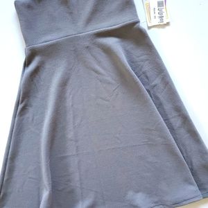 LuLaRoe Azure circle skirt. sz XS. Solid Gray. NWT.